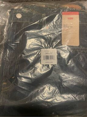 Levi's Men's Jeans Navy Blue Straight Leg